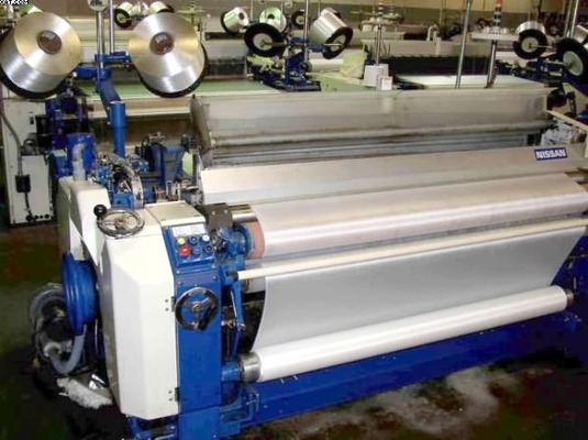 Vòi đôi Dobby Shedding Water Jet Loom Máy dệt mật độ cao